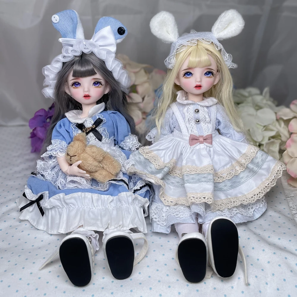 

30CM 1/6 Handmade Mini Fashion BJD Doll Jointed Ball Cute Make Up Movable Princess Clothes Suit Accessories Baby Toy Child Gift