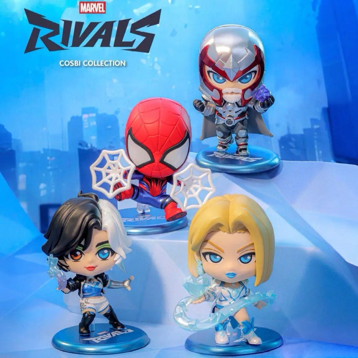 Фото Коллекционная мини-фигурка HotToys Marvel Rivals Mystery Cosbi Blind Box: Человек-паук, Магнето – настольное украшение для взрослых коллекционеров №4