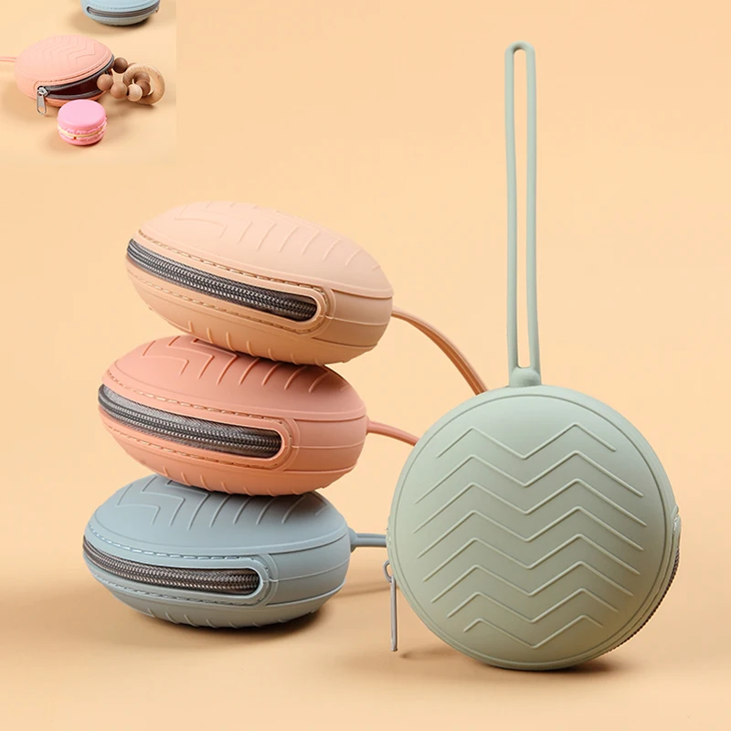 

New Silicone Zipper Pacifier Box Baby Travel Portable Soother Container Box Food Grade Nipple Case Baby Nursing Accessories