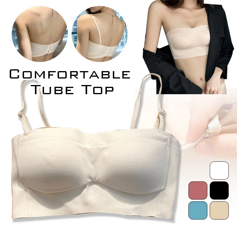 

Ladies Sexy Invisible Strapless Bra Push Up Lingerie Backless Comfy Underwear Support Bandeau Bra