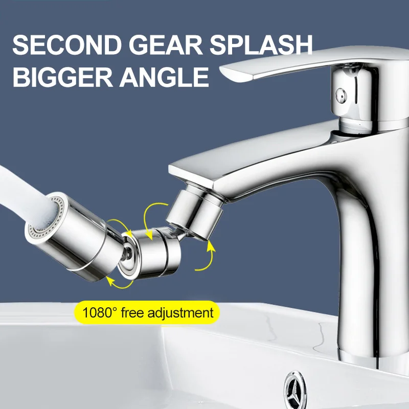 

360 Head Aerator Nozzle Bubbler Water Spray Kitchen Faucet Rotating Universal Adapter Splash Filter Degree Faucet Tap Faucet