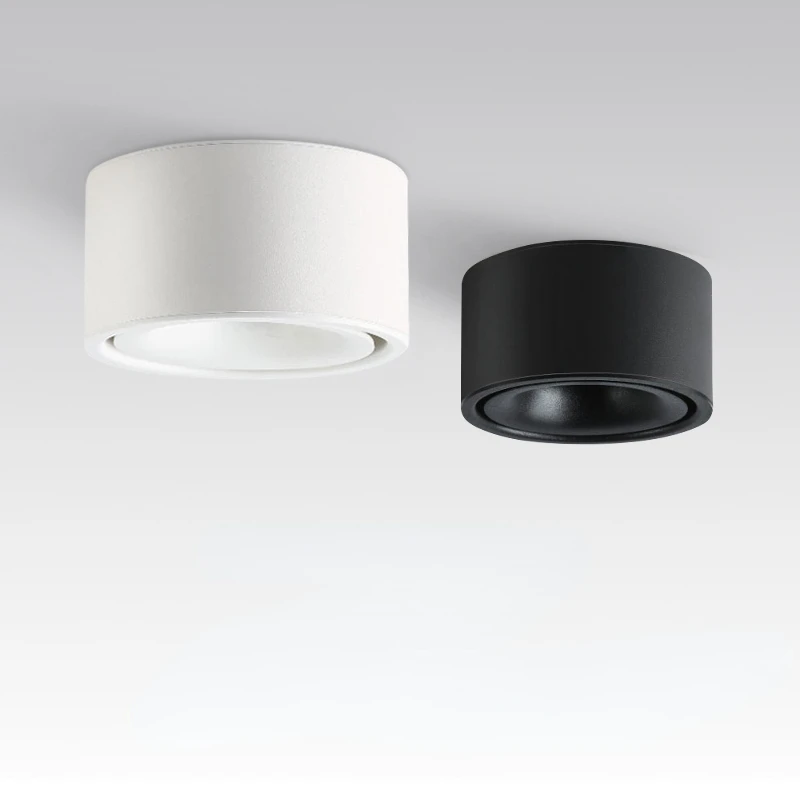 

Светодиодный круглый потолочный светильник с открытым креплением, лампа для гостиной, Бытовая лампа с Cob-матрицей, без отверстий, Точечный с...