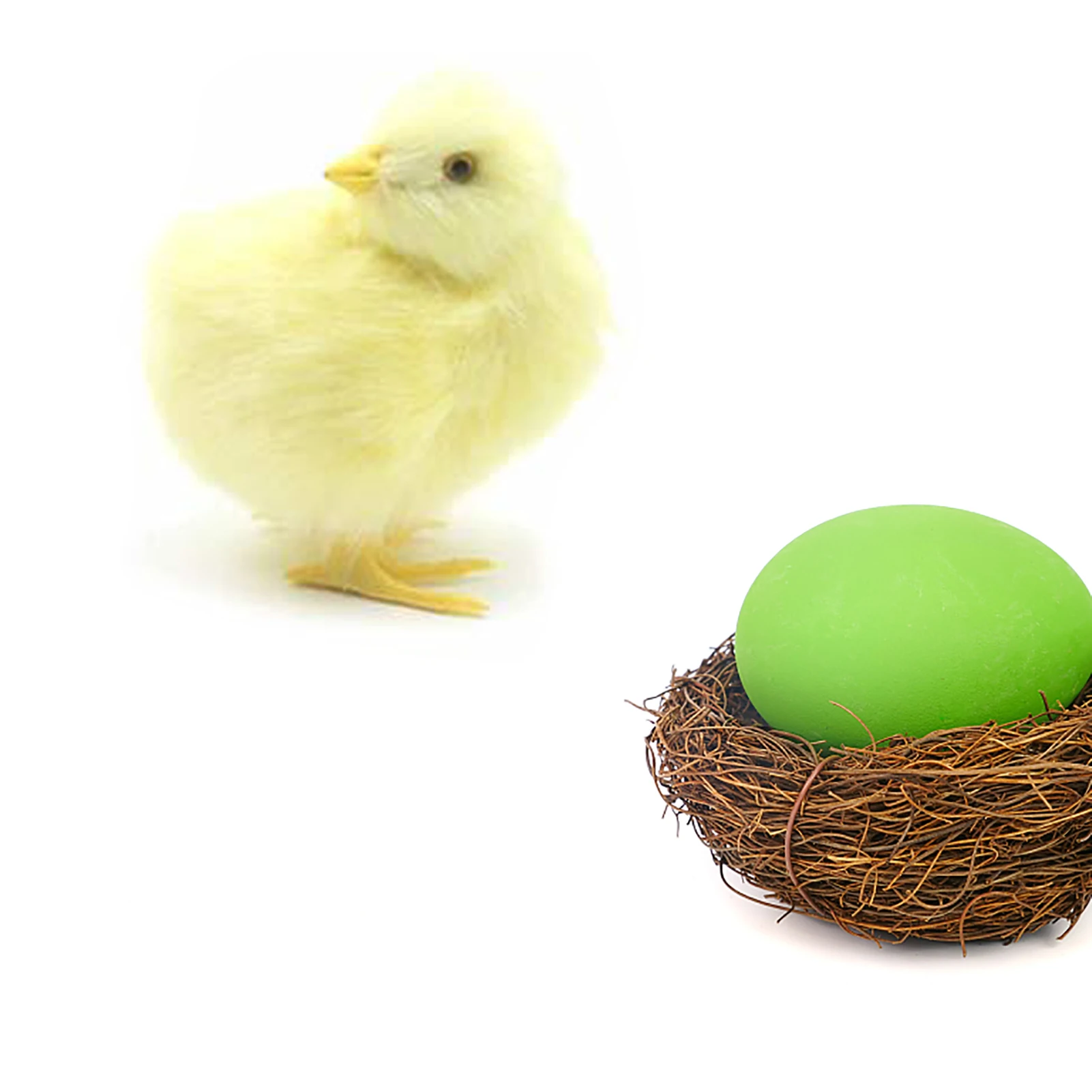 

4 PCS Chick Plush Toy Simulation Chicken Toys Realistic Furry Animal Doll Easter Gift Kids Toy Chick Animal Doll Cognition