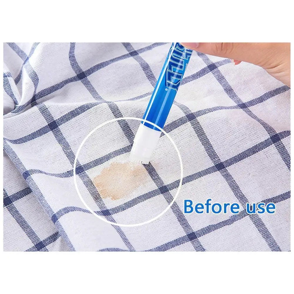 

Emergencypen Cleaning Detergent Clothes Grease Stain Scouring 1pc Pen Decontamination Erase Cleaner Removal Textile W1g4