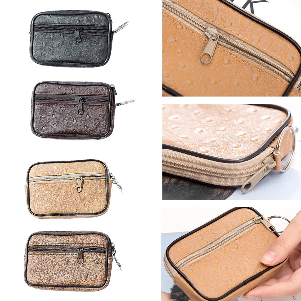 

Модный мини-кошелек для женщин, мужчин, детей, Дамский кошелек из искусственной кожи с двойной молнией, Многофункциональный маленький кошел...