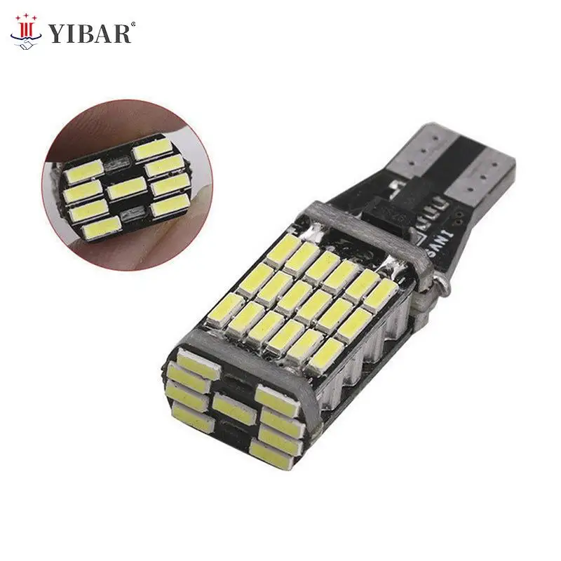 

2 шт., автомобильные светодиодсветодиодный лампы T15 W16W 45 SMD 4014