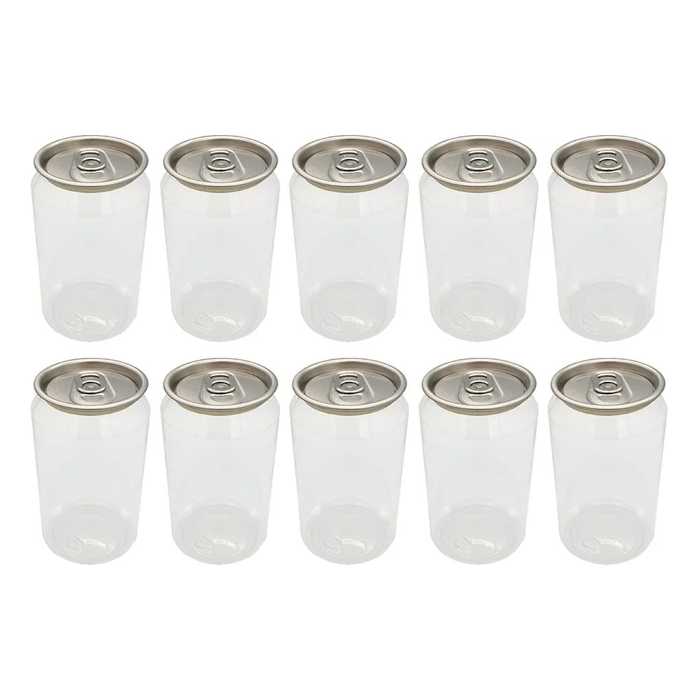 

10 Pcs Disposable Juice Bottles Drink Bottles Water Bottles (Transparent)