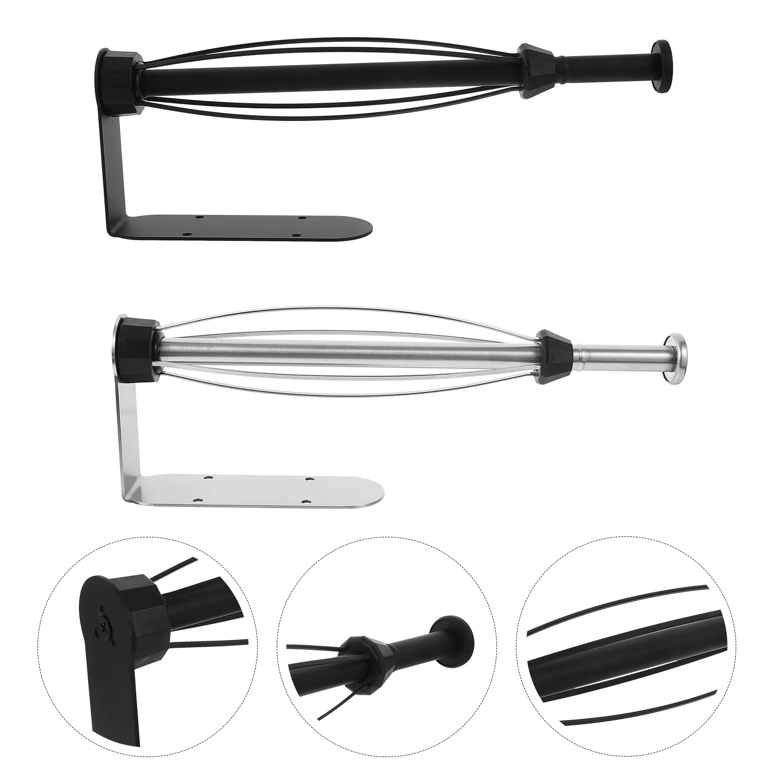 

2 Pcs Cabinet Paper Towel Holders Wall Mounted Tissue Multifunction Toilet Papers Kitchen Supplies Stainless Steel