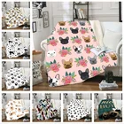 Одеяло для взрослых, флисовое покрывало с забавным 3D рисунком щенка, покрывало для дивана, кровати