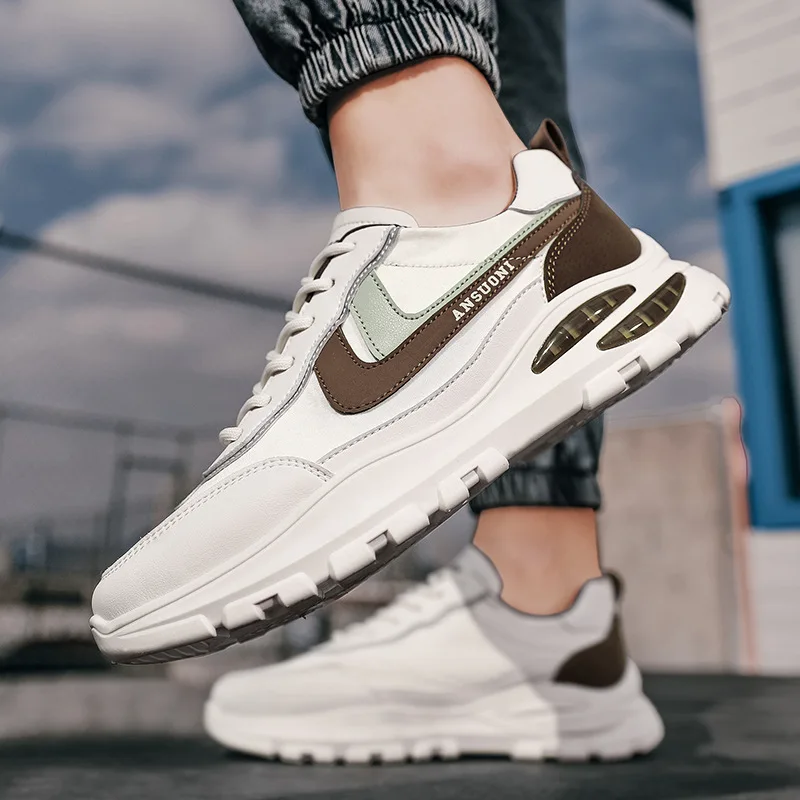 

Мужские кроссовки для студентов, Корейская обувь для пожилых пап, мужские кроссовки для скейтборда, универсальная повседневная обувь на то...