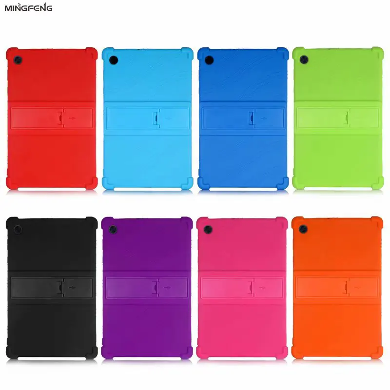 

4 Cornors Thicken Silicon Cover Case with Kickstand For Lenovo Tab M10 HD (2nd Gen) 10.1'' Tablet PC Model: TB-X306F TB-X306X
