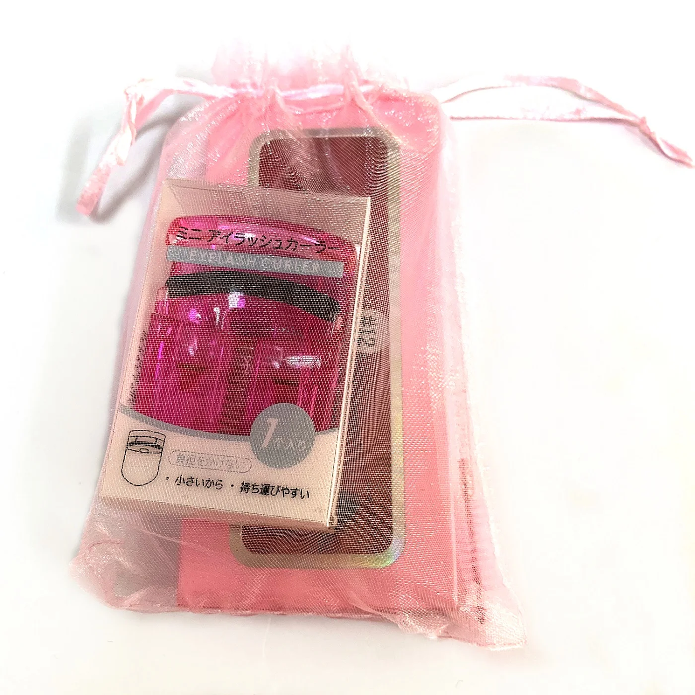 

100 Pcs Eyelashes Package Organza Bags Drawstring Candy Wedding Gift Jewelry Bags Wholesale Gifts Pouches Lashes Packing Box