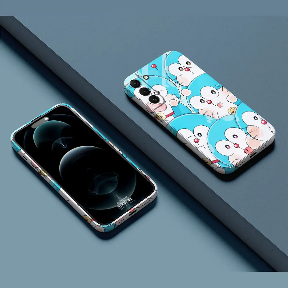 

Japan Anime D-Doraemon Case For Samsung S23 S22 S21 S20 Ultra Fe A73 A71 A53 A52 A51 A50 A30 A23 A13 5G Feilin Film Hard Cover