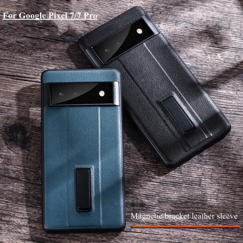 

Чехол для Google Pixel 7, чехол из искусственной кожи с магнитным кронштейном, кожаный чехол для телефона из искусственной кожи для Pixel 7 7pro, чехол