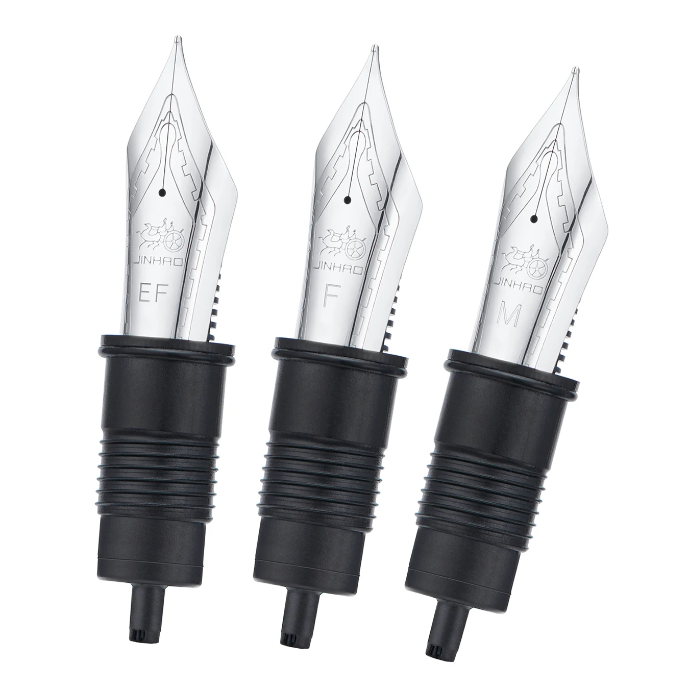 

Запасные перья Jinhao X159, размер #8, золотистый/серебристый, EF F M, 3 шт.
