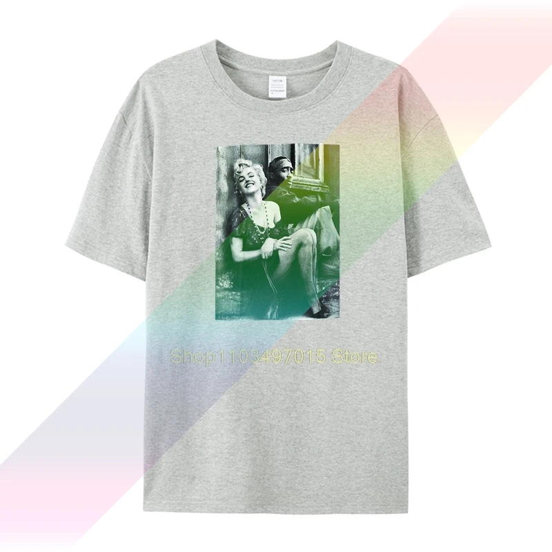 Парные футболки с забавным стилем Тупак Мэрилин Монро хип-хоп Легенда