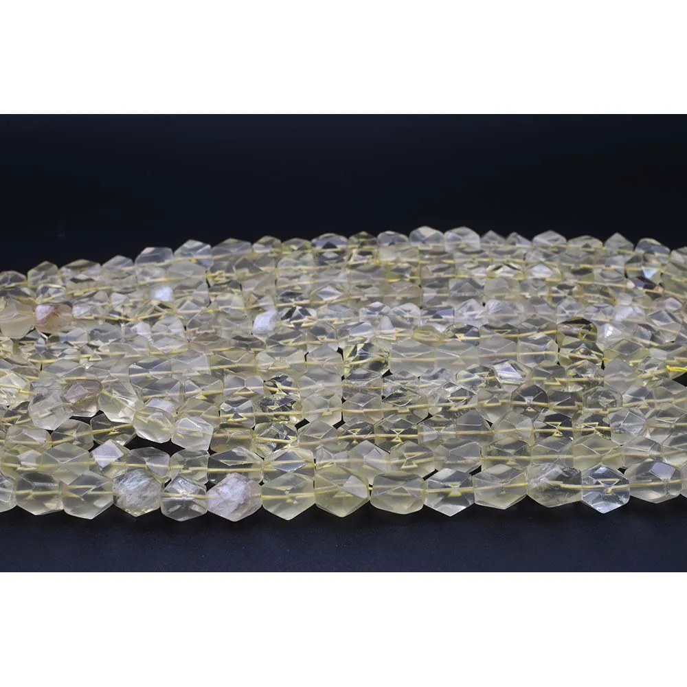 Бусины из натурального лимона кварца 13 х18 мм 15 дюймов