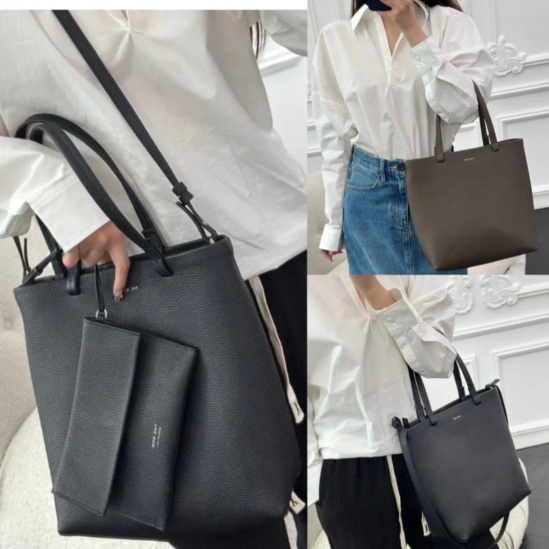 

2023 Medium Size Tote Fashionable The Commuting Row Contracted Cowhide The Large Capacity Tote Bags