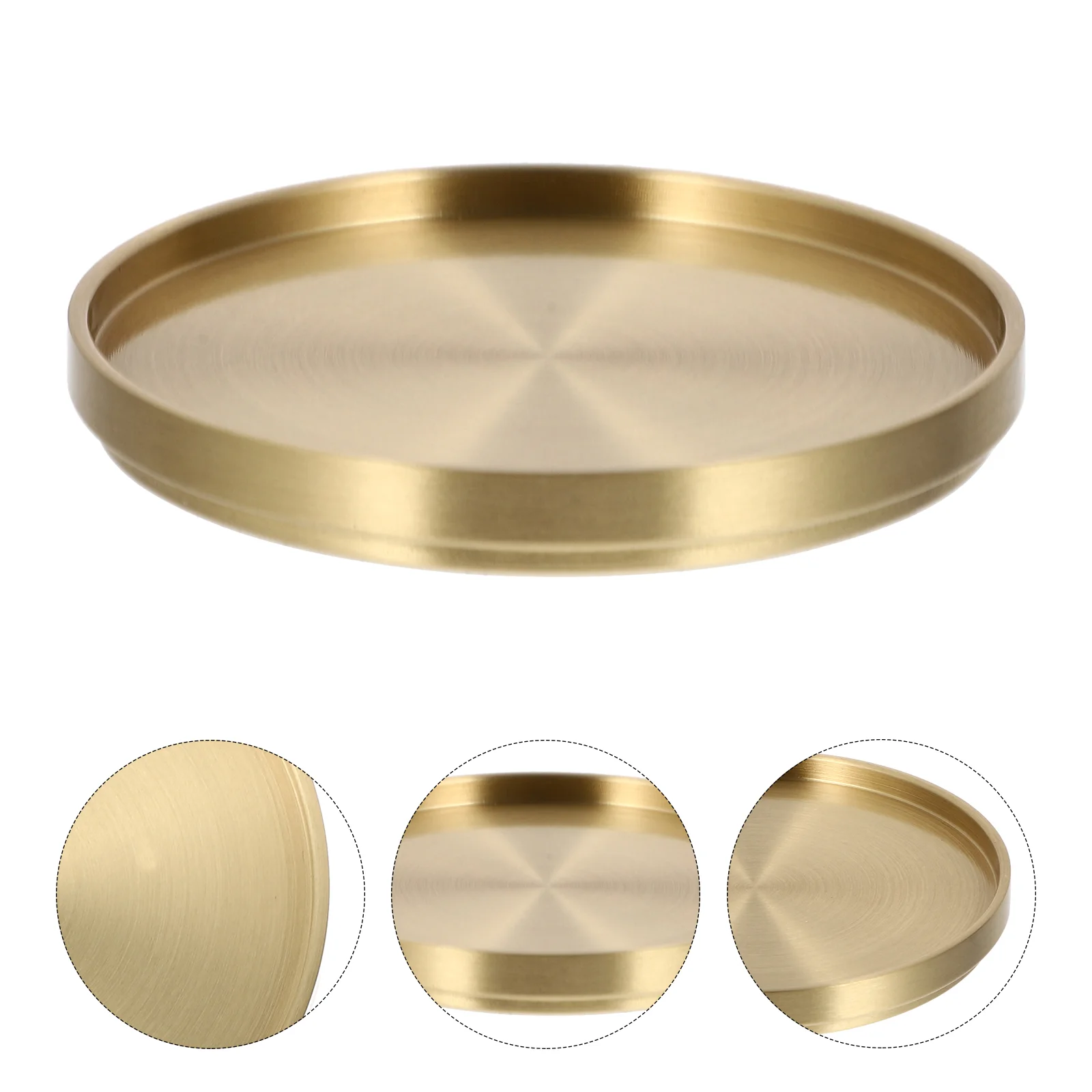 

Coaster Cup Mat Glass Coasters Gold Mats Cups Mug Drink Trivets Bowl Brass Round Place Fashion Teacup Chinese Tea Household
