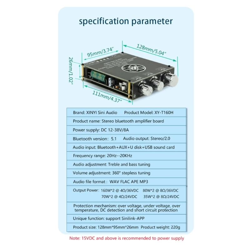 TDA7498E 160 Вт + плата аудиоусилителя Bluetooth-совместимая модуля 5 1 ампер 20 Гц-20 кГц
