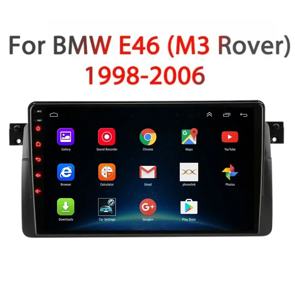 2Din для BMW E46 M3 318/320/325 330/335-1998 детской Android 13 навигация GPS автомобильное Стерео Радио