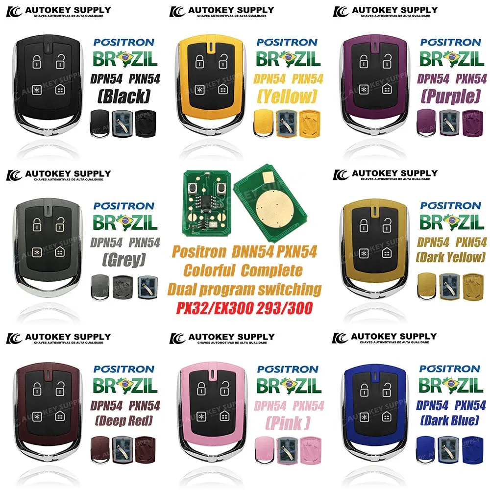 AutokeySupply AKBPS135 DPN54 PXN54 Корпус Полный цветной охранной сигнализации 4-кнопочное