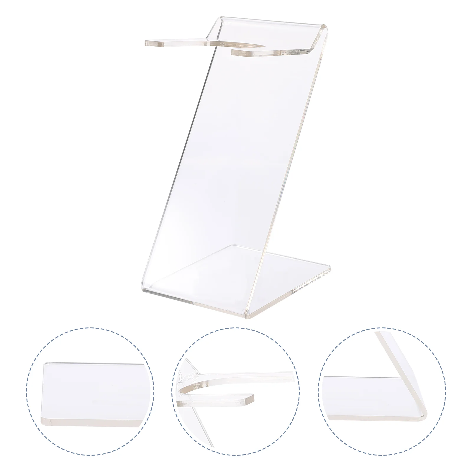 

Hair Dryer Display Stand Clear Glass Storage Shelf Styling Tool Salon Holder Bathroom Multi-function Acrylic Barber Rack