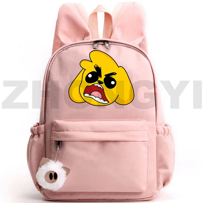 

Kawaii Pink Girls Gift Mikecrack Backpacks Travel Leisure Los Compas Small Bookbags Compadretes Team 2022 Trend Nylon Female Bag