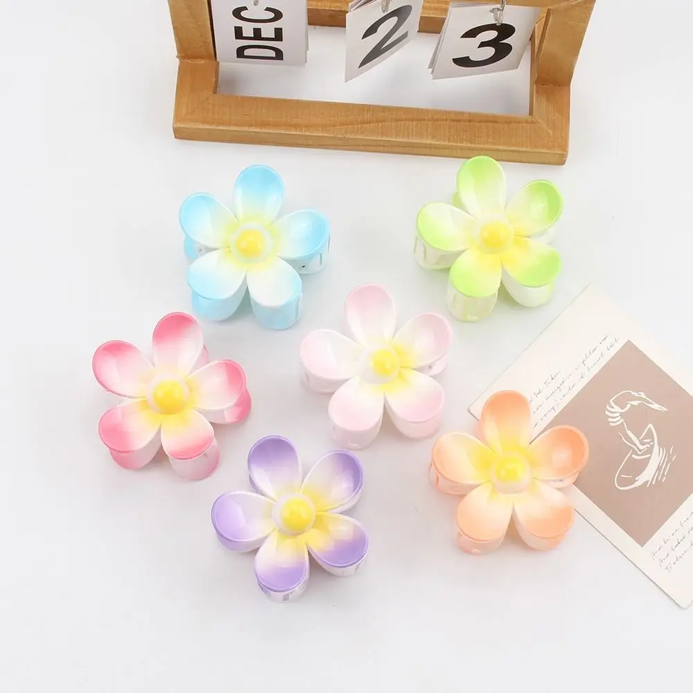 

Girls Cute Candy Colors Big Flower Plastic Hair Claws Sweet Holder Clip Hairpin Fashion Geometric Headwear Hair Accessories