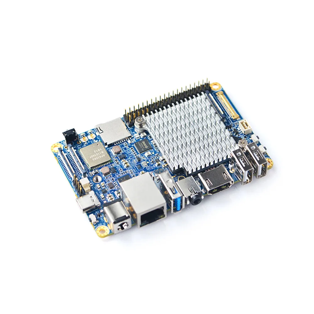 

NanoPC-T4 Based on RK3399 Dual Core Cortex-A72 Quad Core Cortex-A53 Mali-T864 GPU 4GB RAM M.2 PCle Development Board