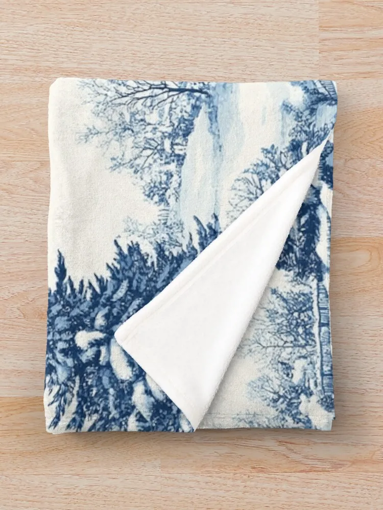 Париж синее и белое Рождество от NoarusRainbowLand - праздничное одеяло с дизайном