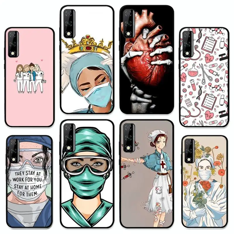 

Nurse Medical Medicine Health Heart Phone Case For Y9 6 7 5 Prime Enjoy 7s 7 8 plus 7a 9e 9plus 8E Lite Psmart Shell