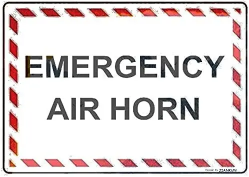 Оловянный плакат металлический знак большой алюминиевый аварийный воздушный