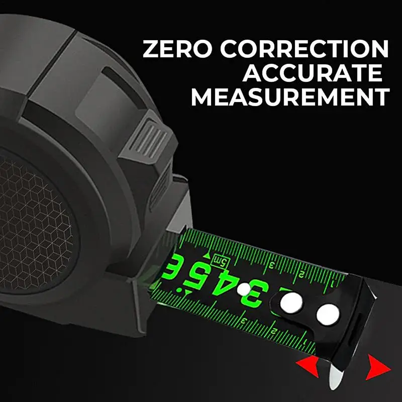 

Steel Tape Measure Fluorescent Tape 3M 5M 10M High Precision Thickened Wear-resistant Fall Resistant Measuring Tape Measure Tool