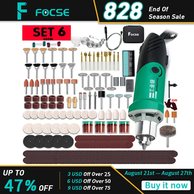 Высокомощный гравер Dremel 260 Вт/480 Вт, электрическая дрель, Гравировальный вращающийся инструмент, гибкий вал, 6-позиционная переменная скорость полировки