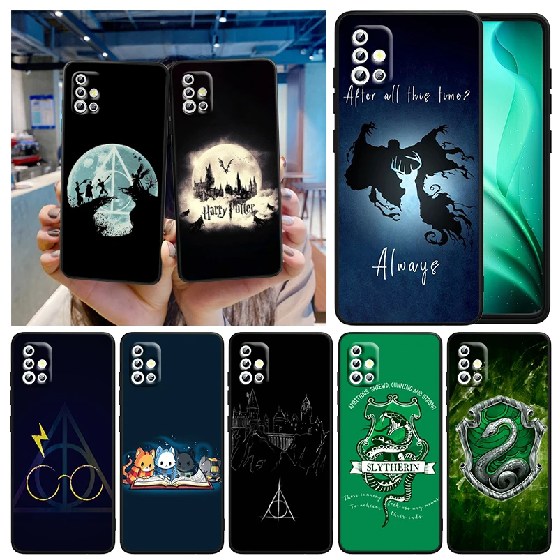 

Ring Potters Art Cool Harries For Samsung A73 A72 A71 A53 A52 A51 A42 A33 A32 A23 A22 A21S A13 A04 A04S A03 5G Black Phone Case