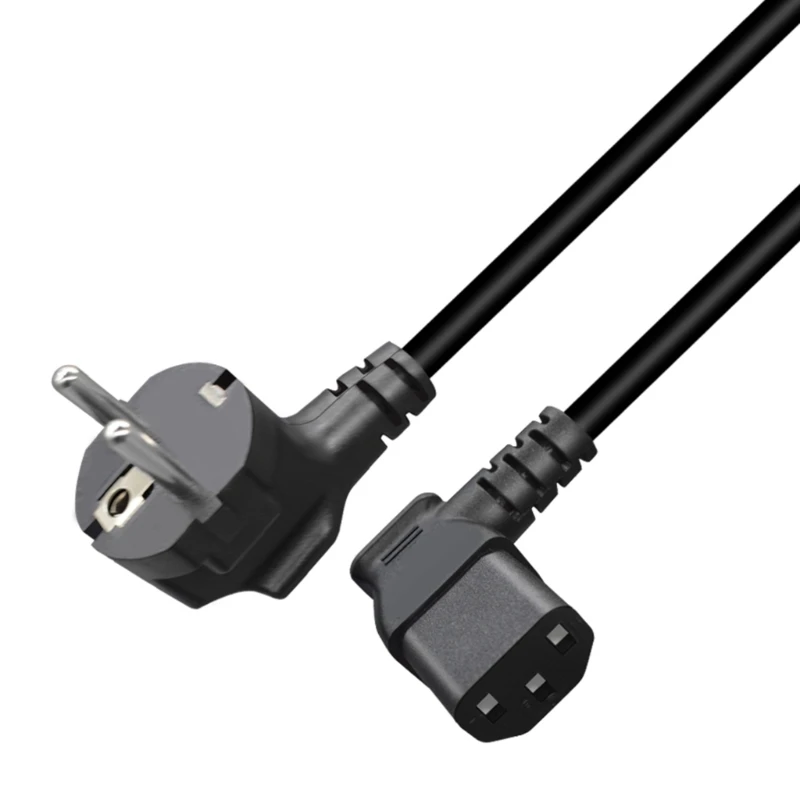 J6PA ПВХ-изоляция EU4 8 мм с кабелем адаптера питания IEC320C13 длина правого изгиба 1 м