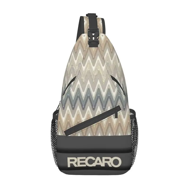 

Recaros Logo Sling Chest Crossbody Bag Men Fashion Shoulder Backpack for Traveling