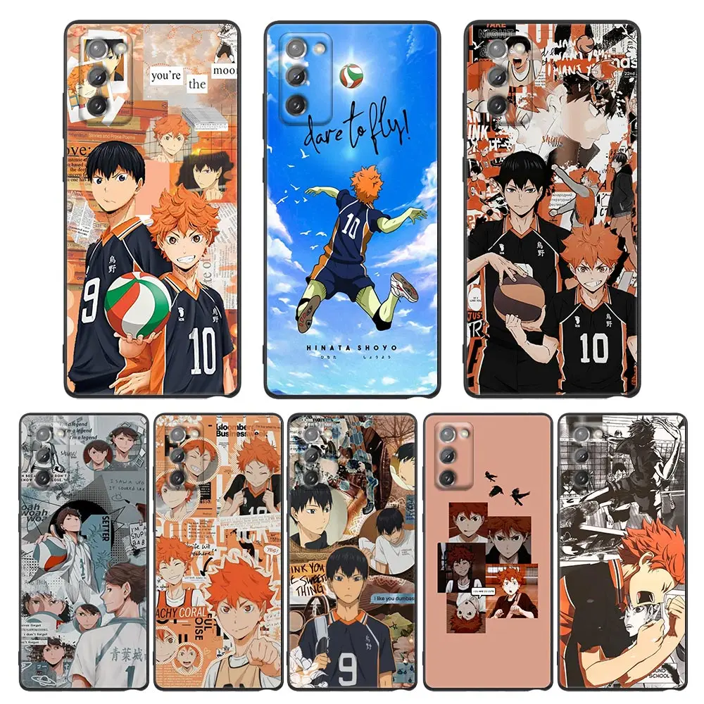 

Phone Case for Samsung Note 20 9 10 8 5G M11 M12 M30s M32 M21 M51 F41 F62 M11 Case Cover Haikyuu Hinata Attacks