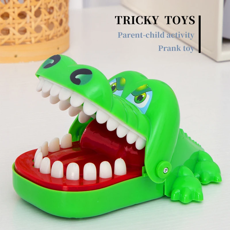 

Crocodile Teeth Toys For Kids Alligator Biting Finger Dentist Games. Funny For Party And Children Game Of Luck Pranks Kids Toys