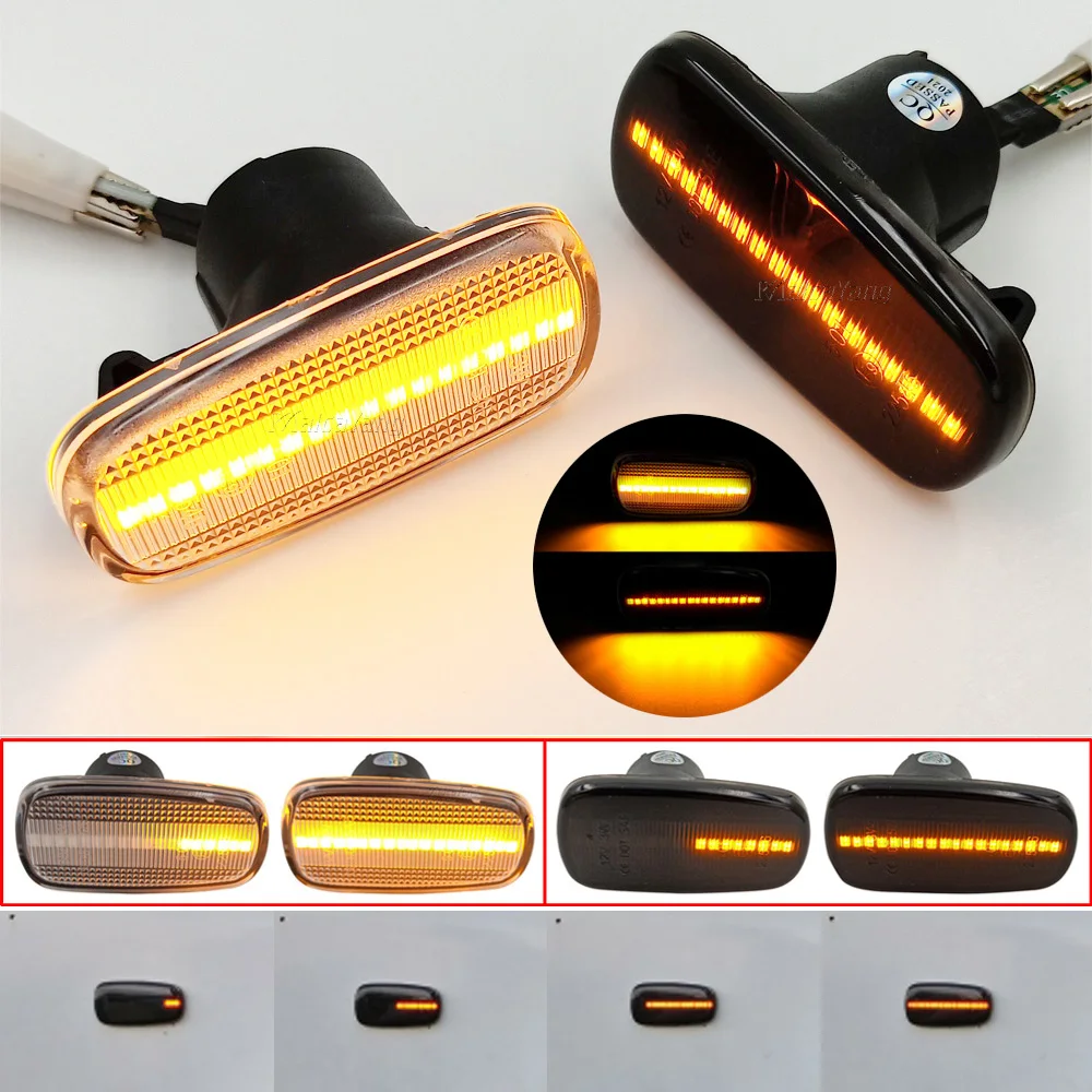 

2pcs LED Side Marker Light Turn Signal Lamp For Toyota Land Cruiser Prius Kluger Wish Altezza Crown Lexus IS200 / IS300 LS430