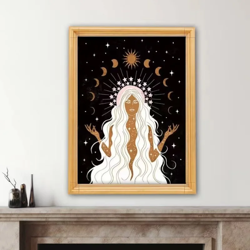 Алмазная картина 5D набор в богемном стиле с яркими цветами акриловый материал