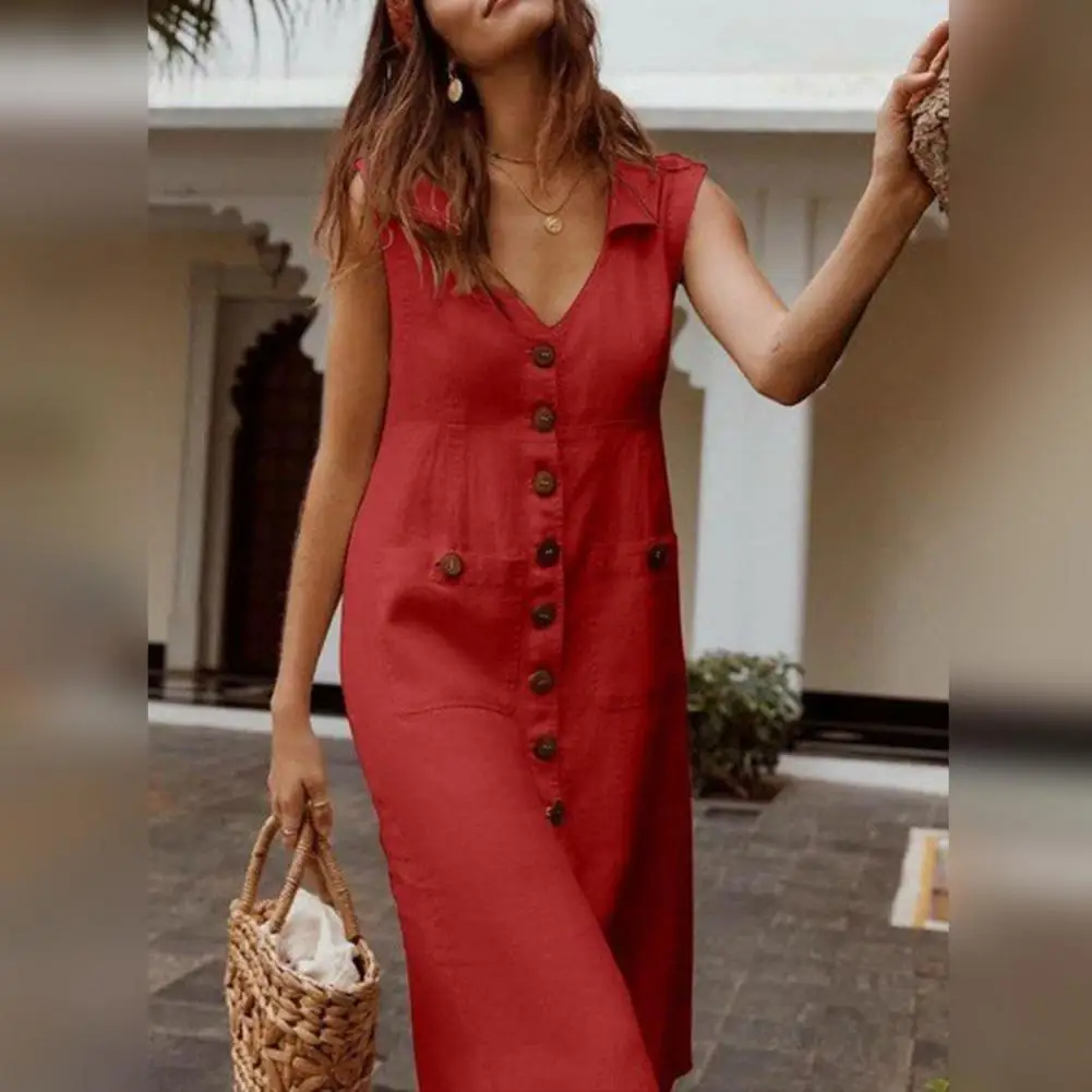 

2023 New Summer Fashion Vintage Fashion Loose Comfortable Sexy V-neck Oversize Party Long Dresses for Women