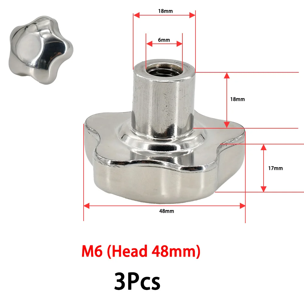 

304 ручные гайки из нержавеющей стали M6 M8 M10 M12 рукоятка сливы вращающийся зажим резьбовой болт вставка винт крепление на большой палец звезда гайка