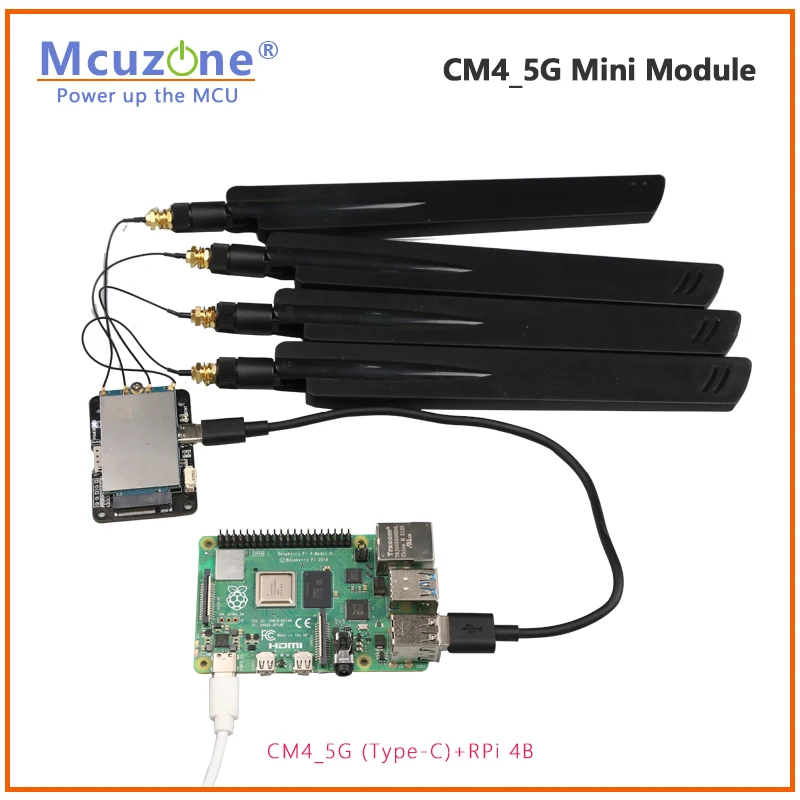 Фото Raspberry Pi cm4 _ 5G LTE мини-модуль openwrt ubuntu driver free FM150 RM500U RM500Q SSH RPi 4B eSIM №5