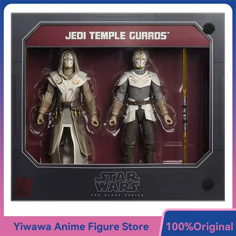 Фото В наличии оригинальные НОВЫЕ коллекционные фигурки Hasbro STAR WARS The Black Series Jedi Temple Guards, набор из 2 штук, 15 см, модель игрушечных фигурок №1