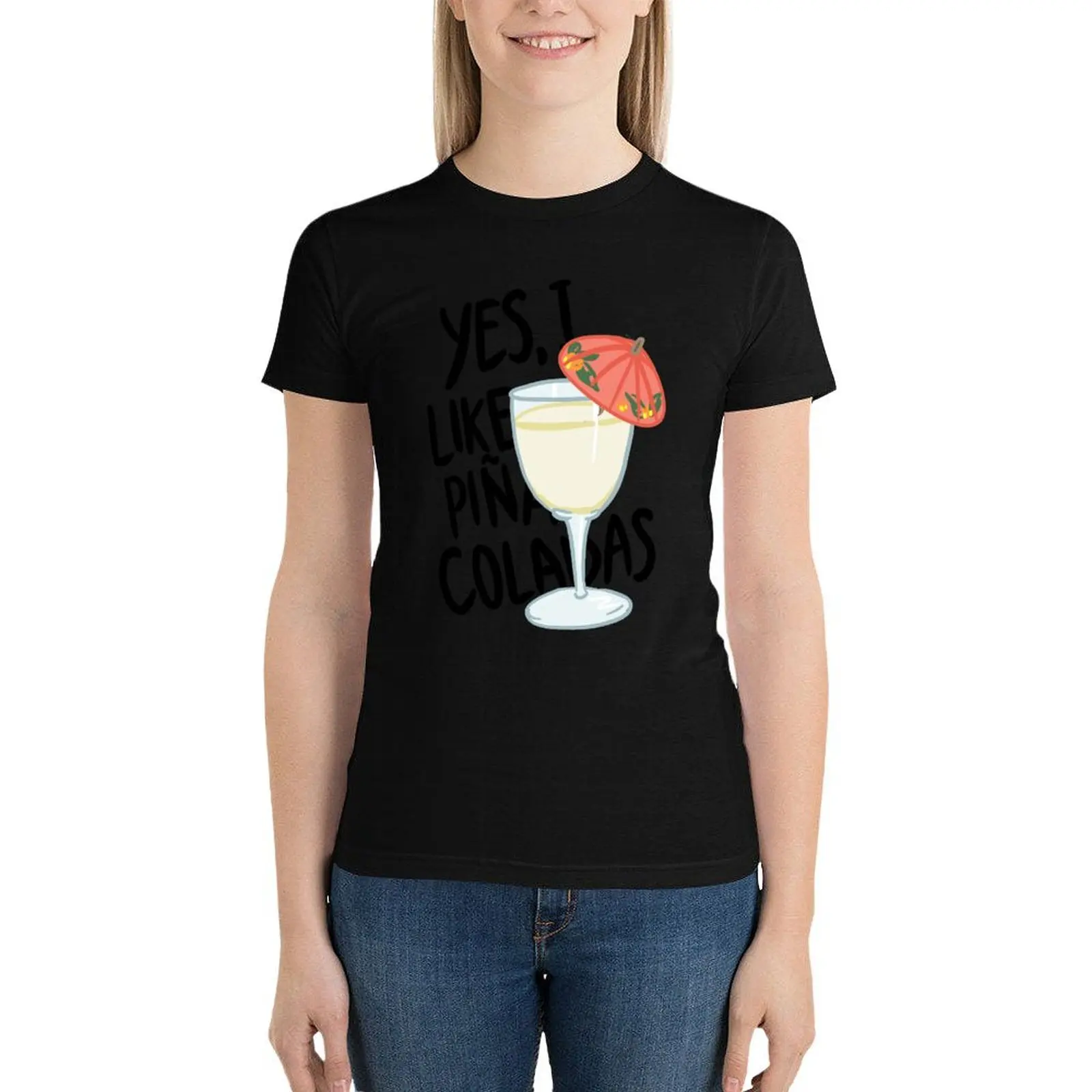 Футболка Pina Colada song милая одежда рубашка с животным принтом для девочек летний топ