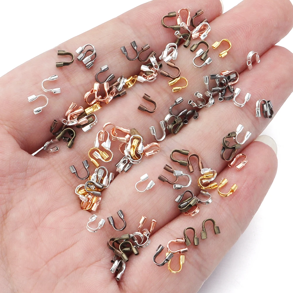 100 шт./партия U-образные железные проволочные протекторы для ювелирных изделий 4 5