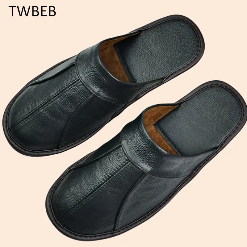 Spring Slip On Soft Comfortable Black Brown Bedroom Indoor Flat Shoes