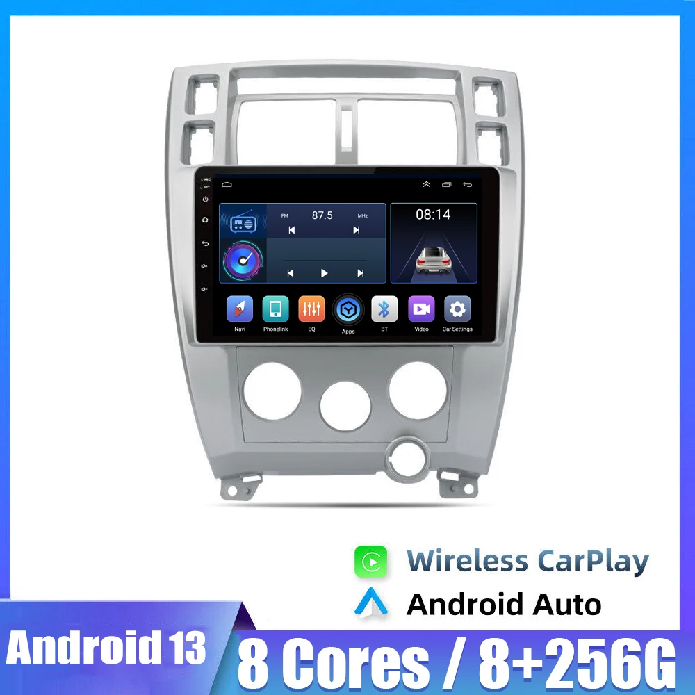 Беспроводное автомобильное радио Carplay для Hyundai Tucson 2004 2005 2006 2007-2009 мультимедийный